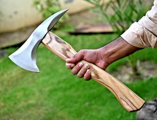 CUSTOM HANDMADE CARBON STEEL TOMAHAWK HATCHET AXE  INTEGRAL Spike Head 873