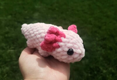 Axolotl Plush Handmade Crochet Amigurumi Plushie Stuffed Toy Mini Axolotl