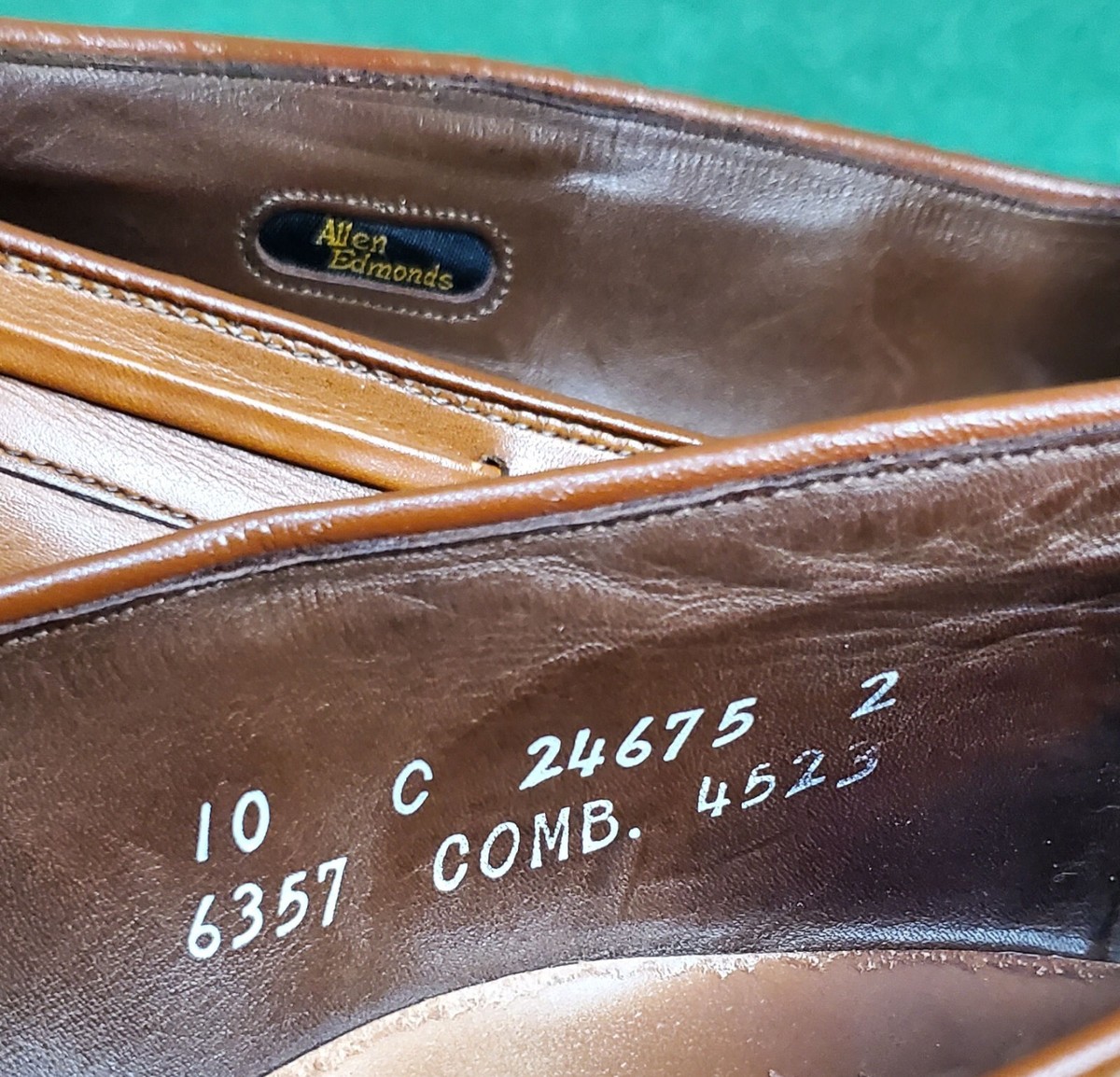 Mens Allen Edmonds Windham Brown Leather Tassel Penny‎ Loafers Size 10.5 B GUC ALLEN EDMONDS MENS SHOE 10 C WINDHAM BROWN PERFED TASSEL  main image 2