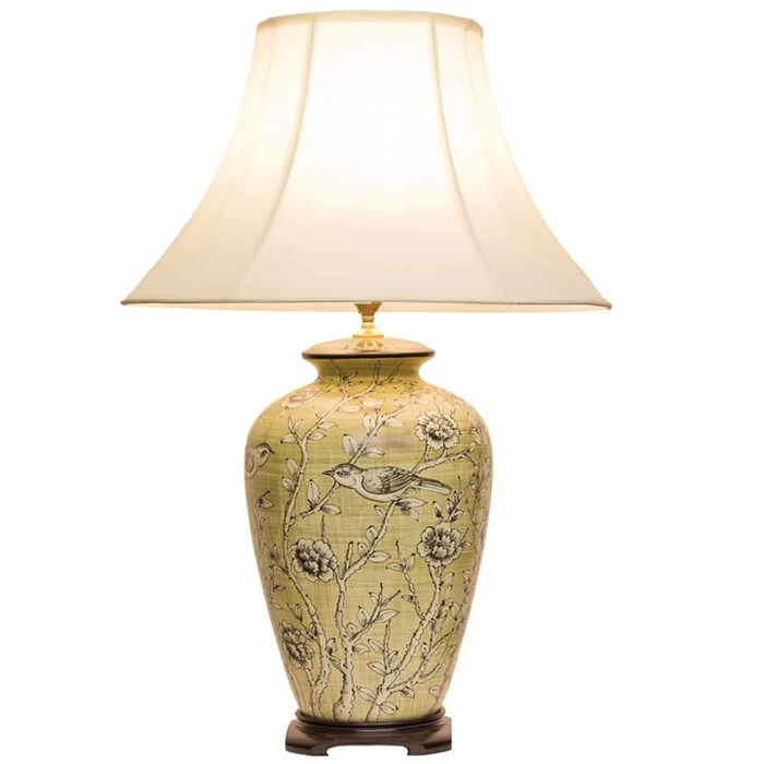 Pair of Large Decorative Green Bird Design Table Lamp Bases eBay