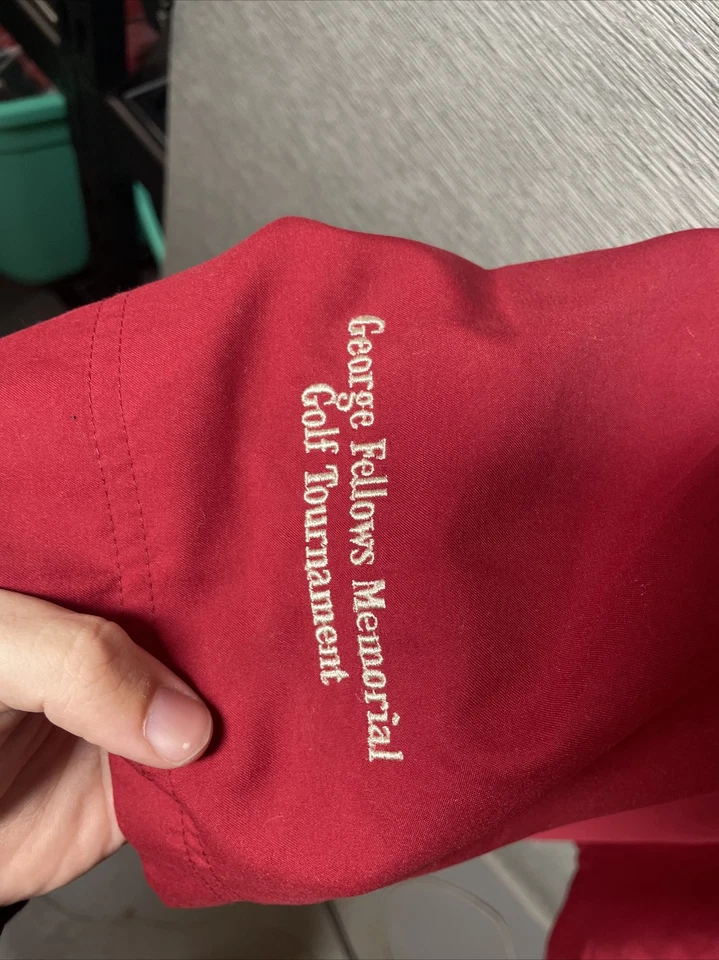 Pullover rojo con media cremallera dorado Callaway para hombre - talla XL - Foto 4 de 4