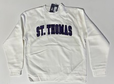 University of St. Thomas Tommies Crewneck Sweatshirt Sweater White Men's XL