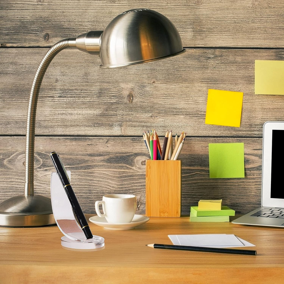 2 Pieces Acrylic Electronic Pen Holder Pen Display Stand Pencil Display