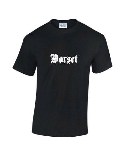 Hillfield Trading Dorset Gothic Print Location T Shirt -R1 - Picture 2 of 9