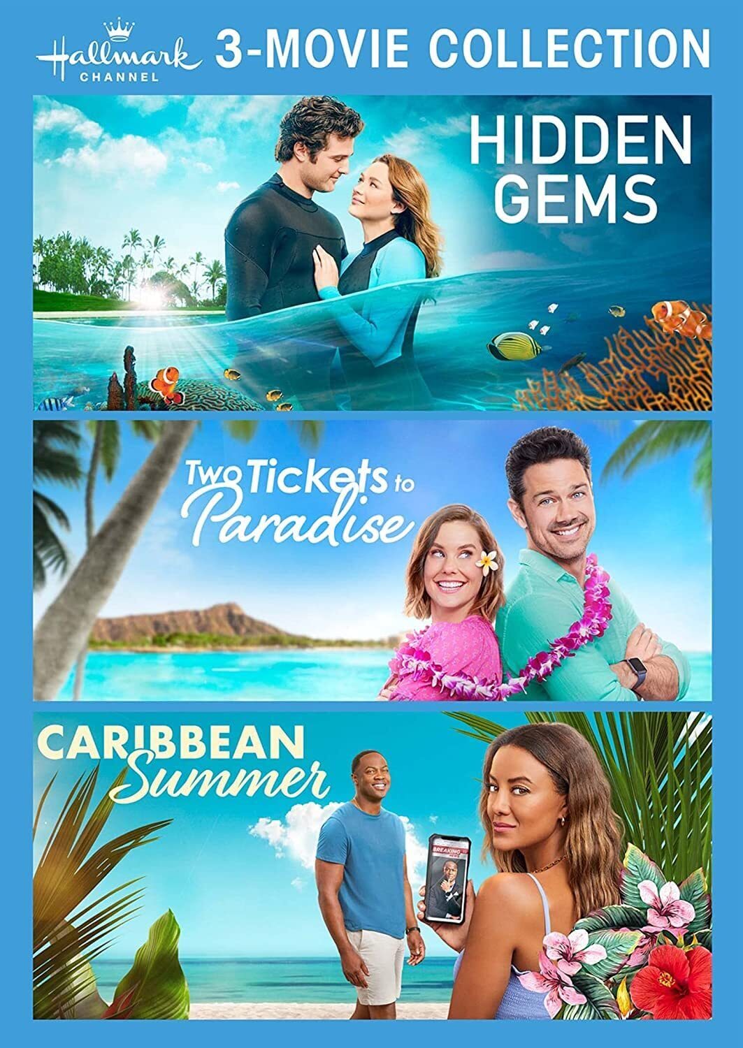 Hallmark 3-Movie Collection: Hidden Gems, Two Tickets to Paradise & Caribb (DVD)