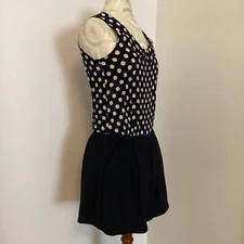 Alexander McQueen NAVY POLKA DOT ROMPER SHORTS SMALL PREPPY CLASSIC DESIGNER