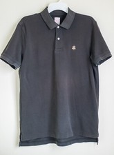 Brooks Brothers Men's Polo Shirt BLACK Short Sleeve Size Medium