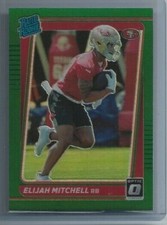 2021 PANINI DONRUSS OPTIC PREVIEW HOLO #P-312 ELIJAH MITCHELL GREEN 49ERS RC
