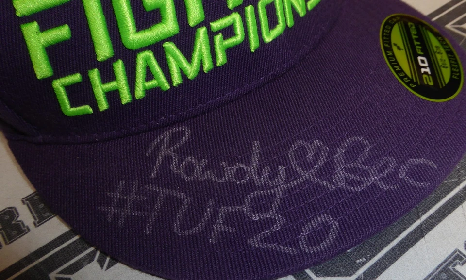Rowdy Bec Rawlings Signed Personally Worn Used TUF 20 UFC Hat PSA/DNA COA Auto'd - Image 2 of 4
