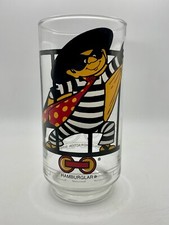 1977 McDonald&rsquo;s Action Series Glass Tumblers HAMBURGLAR Over 50 Available