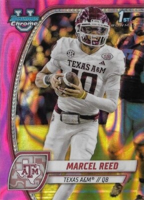   2024 Bowman Chrome U University Football Pick Complete Your Set Pink Lava  