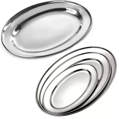Stainless steel 2025 oval platter
