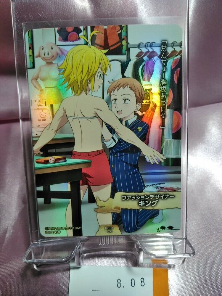 TOMY The Seven Deadly Sins Nanatsu No Taizai Card King KC01-03P Japanese  Anime