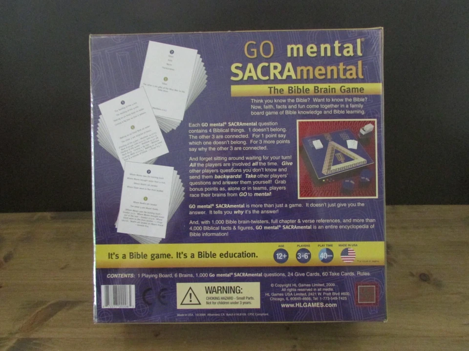 Go Mental SACRAmental The Bible Brain Game - New Sealed - Image 2 of 4