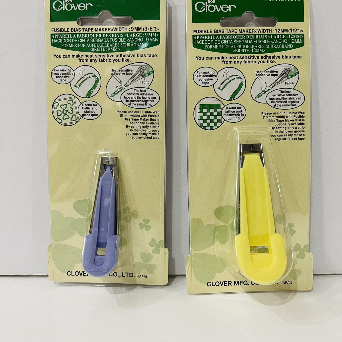 Fusible Bias Tape Maker (3/4 in.) - Clover Needlecraft, Inc