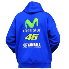  rossi STAR 46 rossi movistar Moto Motorcycle Hoodie blue Sizes sm to XXL