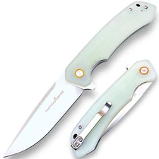 G10 EDC Pocket Knife! Ball Bearing Pivot Open! Razor Sharp D2 Steel Blade!