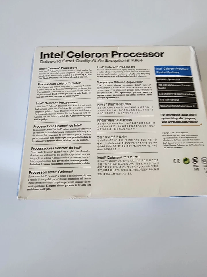 Intel Celeron 2GHz (RH80532NC041256) Processor Vintage New in Box - Image 2 of 3