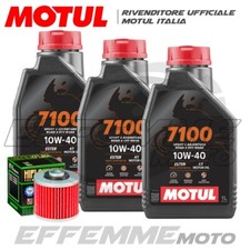 Tagliando YAMAHA XT 550 1982-1983 XT550 (3 MOTUL 7100 10W40 + Filtro olio Hiflo)