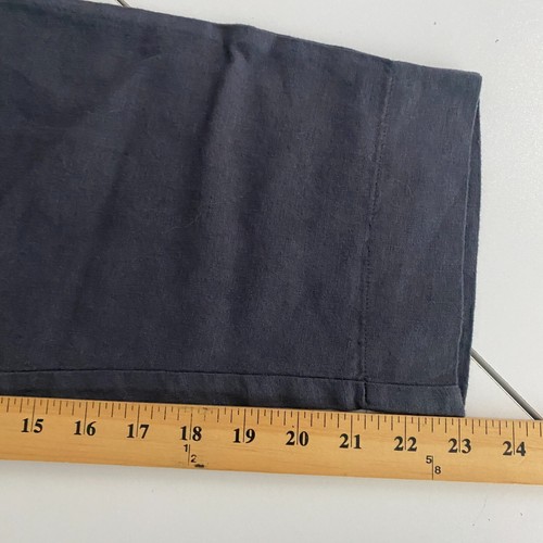 LOFT Outlet Pull On High Rise Straight Pants Size Petite Small Linen Blend Gray - Picture 11 of 12