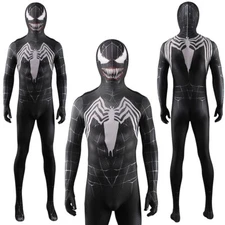 Upgraded Venom Cosplay Jumpsuit Spider-man Men Bodysuit Halloween Stage Costume