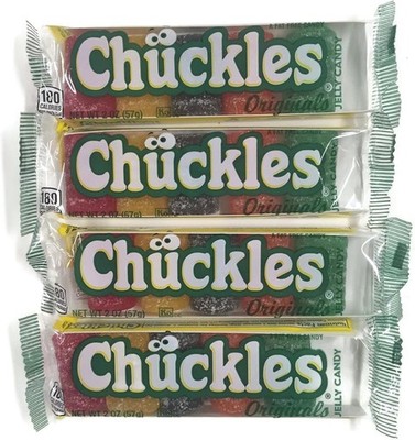 (Free Duty Tax) Chuckles Jelly Candy, 2 oz. Packs (Set of 4)