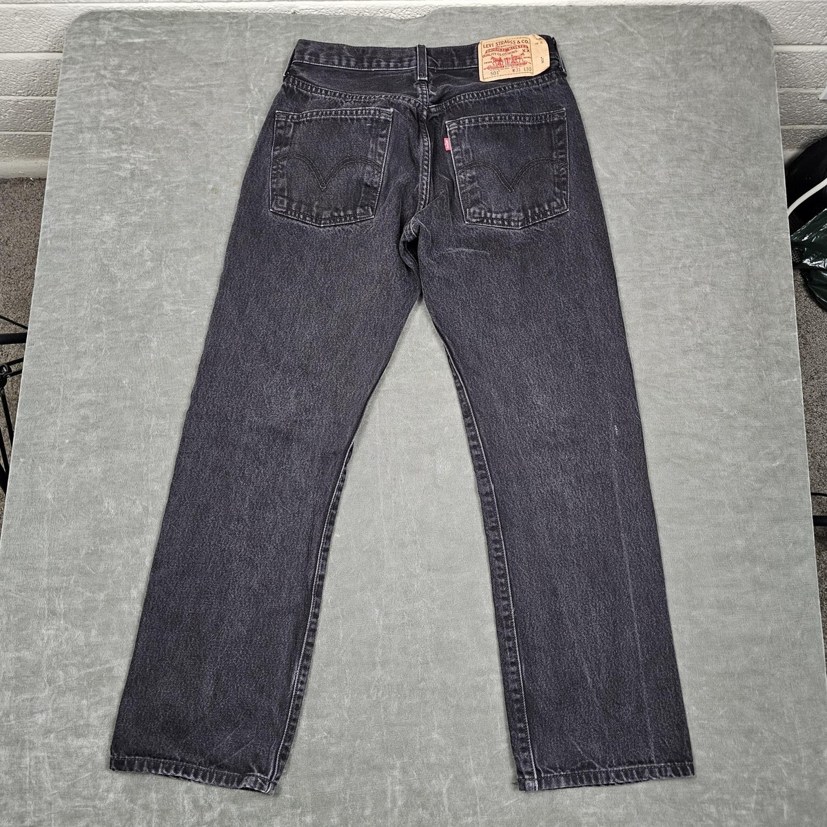 Vintage Levis 501 Jeans Mens 29x30 (Tag 31x30) Black Button Fly