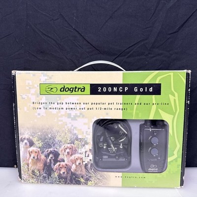 Dogtra 200NCP GOLD Remote Controlled Dog Training Collar Static/Shock Black READ