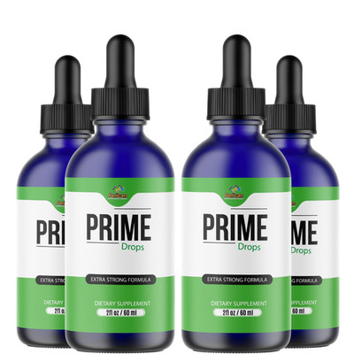 Prime Drops - Amino Diet Drops- Keto & Weight Support- 4 Bottles- 240ml (2fl oz)
