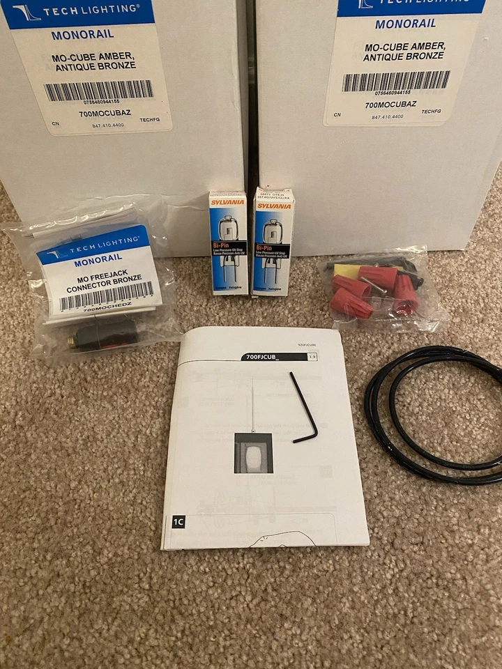 Tech Lighting Monorail MO-CUBE AMBER, ANTIQUE BRONZE 700MOCUBAZ - Image 2 of 4