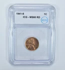 1941-S Lincoln Wheat Cent MS66 RD ICG *1701