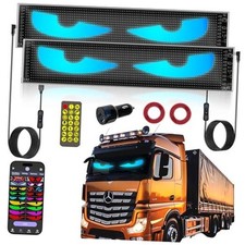 2PCS LED Devil Eyes Light for Cars Trucks SUVs Windshield 23.4 x 4.7 inch