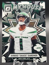 Ahmad “Sauce” Gardner 2025 Panini Donruss Optic #10 My House insert Jets