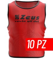 Zeus Casacca Promo, Senior, 10Er Pack Trikots - ROS (Rot)