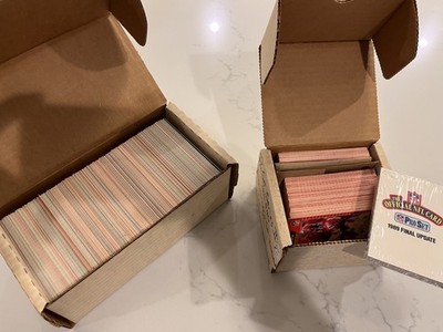 1989 NFL Pro Set Complete Set Series I & II w/ Announcers & Sealed Update