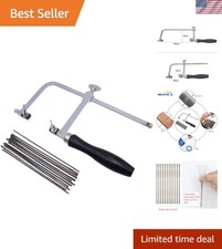 Adjustable Jeweler's Saw Frame with 144 Blades - Precision Jewelry Making Kit