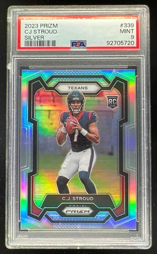 2023 Panini Prizm Silver Prizm #339 C.J. Stroud RC PSA 9
