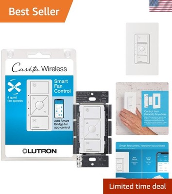 Caseta Wireless Smart Fan Speed Control Switch - Alexa & Google Home Compatible