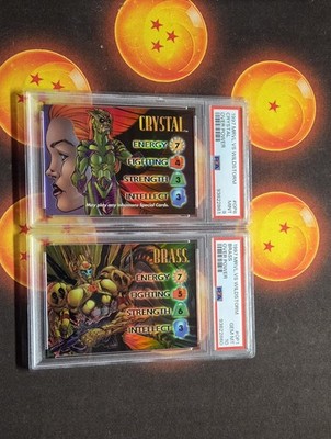 1997 Marvel vs Wildstorm Overpower PSA Graded Lot Crystal PSA 9 & Brass PSA 10