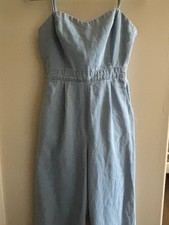 ASTR the label, denim jumpsuit with tie back. Size, Small.