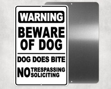 Beware Of Dog No Trespassing Dog Does Bite Sign / Decal novelty sbd034 /