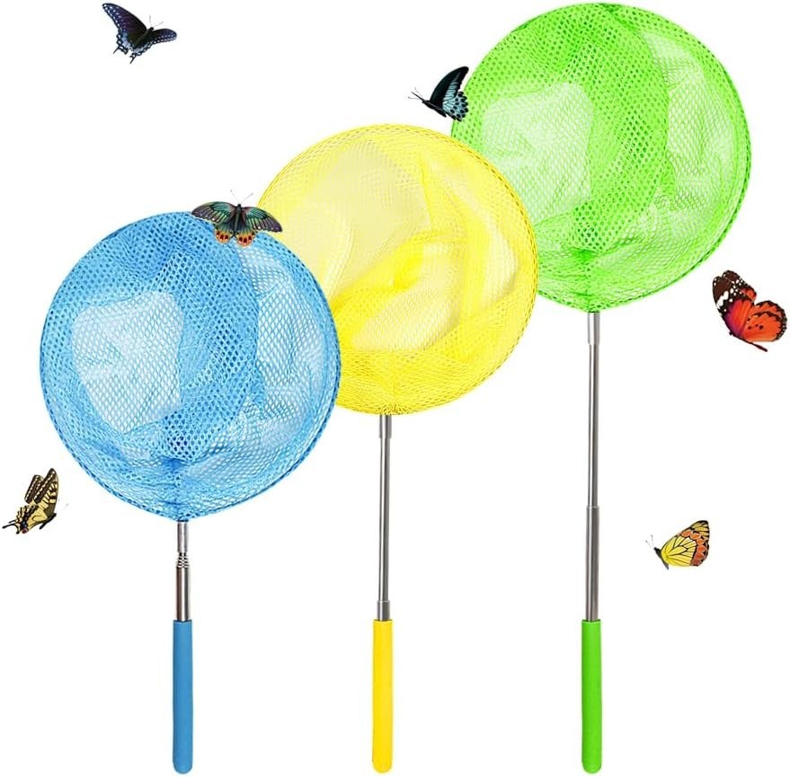 Filet de pêche coloré - VGEBY - Filet papillon extensible - Blanc - Mixte - Sport