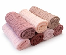 Muslin Baby Washcloths and Burp Cloths, 100 Cotton Baby Bath Wash Cloths, So...