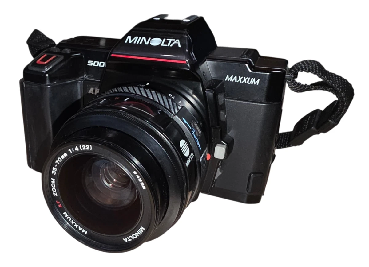 Minolta Maxxum 5000i Avec Objectif 28-70mm – Pour Pièces / Non Fonctionnel