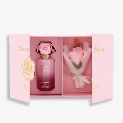 Maison Asrar Bloom Bloom Eau de Parfum 100ml Geschenkset mit Rose   OVP Neu