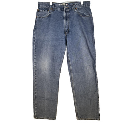 Levis 550 Jeans Mens 36x32 Blue Relaxed Fit Tapered Leg Denim Classic Zip Fly