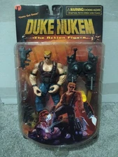 1997 ReSaurus Duke Nukem Action Figure (With Freezethrower and CD-ROM)