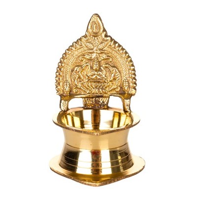 Traditional Brass Kamakshi Diya For Puja Essential Pooja Aarti Deepam