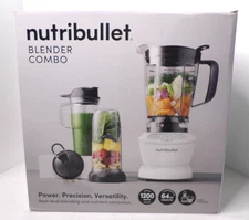 NutriBullet 1200-Watt Full-Size Blender Combo 64 Ounce Matte White - NEW IN BOX!