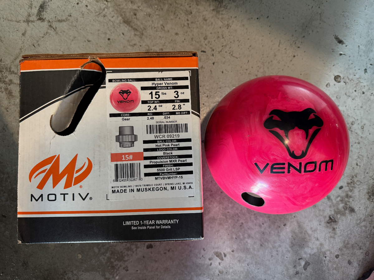 ハイパーベノム HYPER VENOM 15p3oz ボウリングボール ボウリング